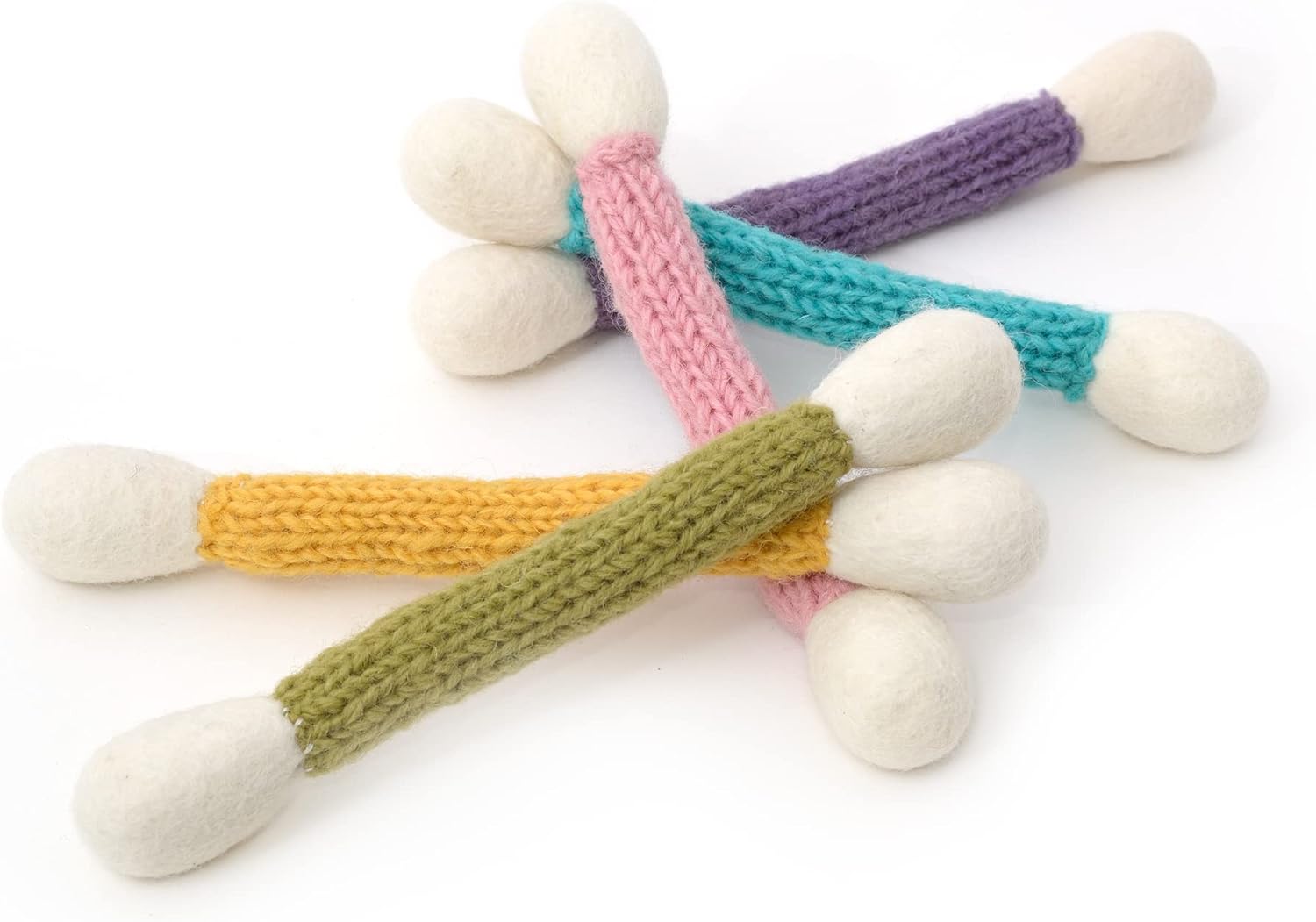 Glaciart One Swabs Cat Toys with Catnip 5 PCS Durable