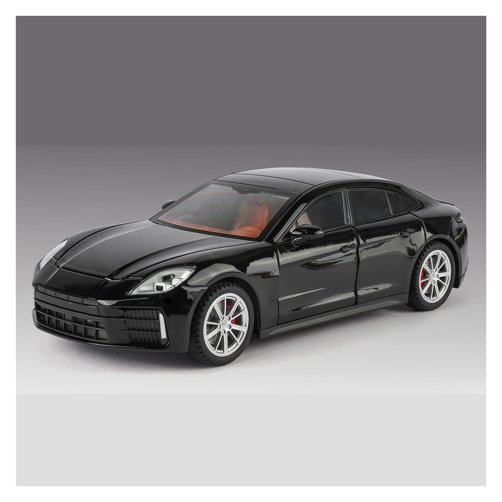 MOCALUX Scale Die-Cast Model Car 1:24 For Panamera Alloy Metal Diecast Model Car Collectibles Hobby(Black)