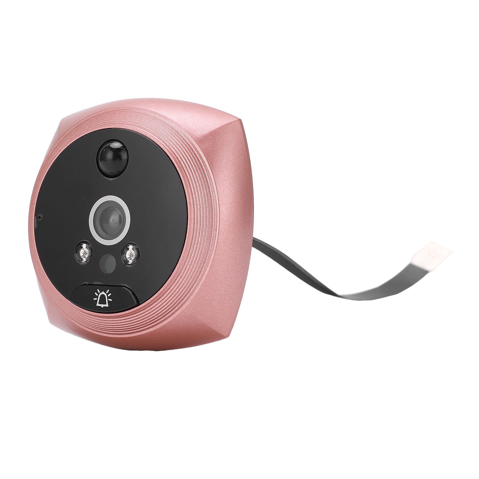 XINL Visor de Mirilla de Timbre, Visor Digital de Puerta PIR Detección de Movimiento Visión Nocturna infrarroja Almacenamiento automático Pantalla de 4.3 Pulgadas para Seguridad en el hogar