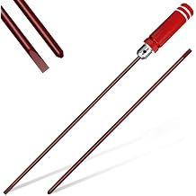 Long Screwdriver Set 2 Pack 10.5 Inch Flat Head Screwdriver | Detachable aluminum alloy handle, replaceable Phillips bit, flat head tip, wear-resistant and durable for heavy use