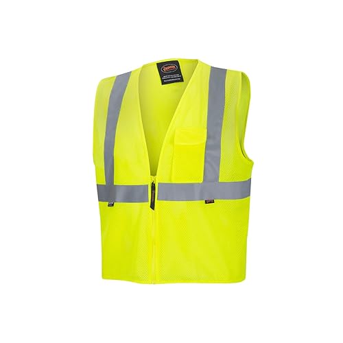 Pioneer Hi Vis - Chaleco de seguridad de malla para hombres y mujeres, cinta reflectante, clase 2, tráfico, seguridad pública, seguridad,
