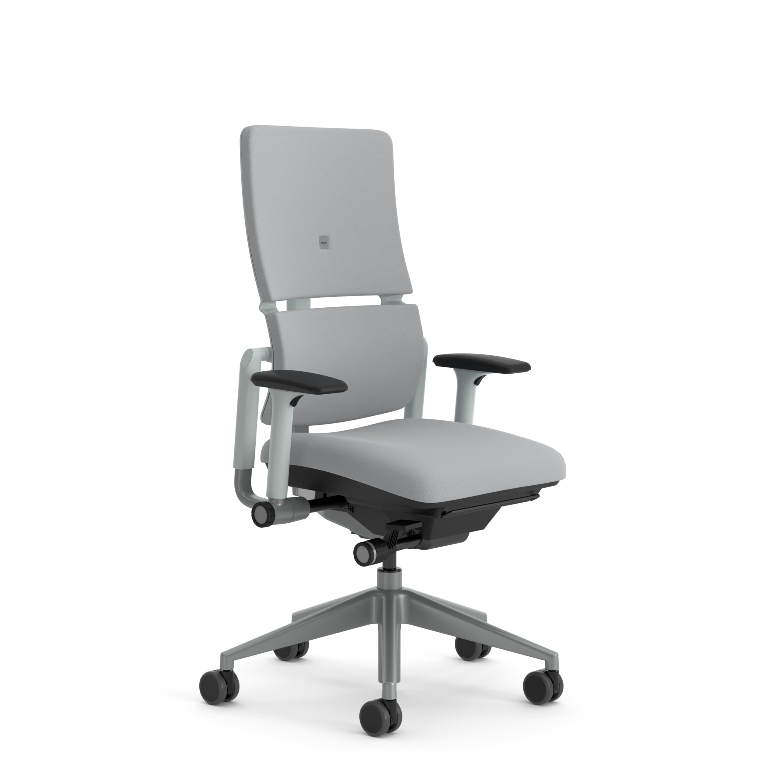 Steelcase Please Ergonomic Office Swivel Chair With Height Adjustable Lumbar Support Grey; Made in Europe