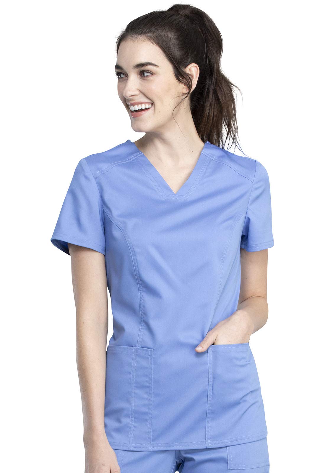 Workwear Revolution Tech Women Scrubs Top V-Neck WW741AB