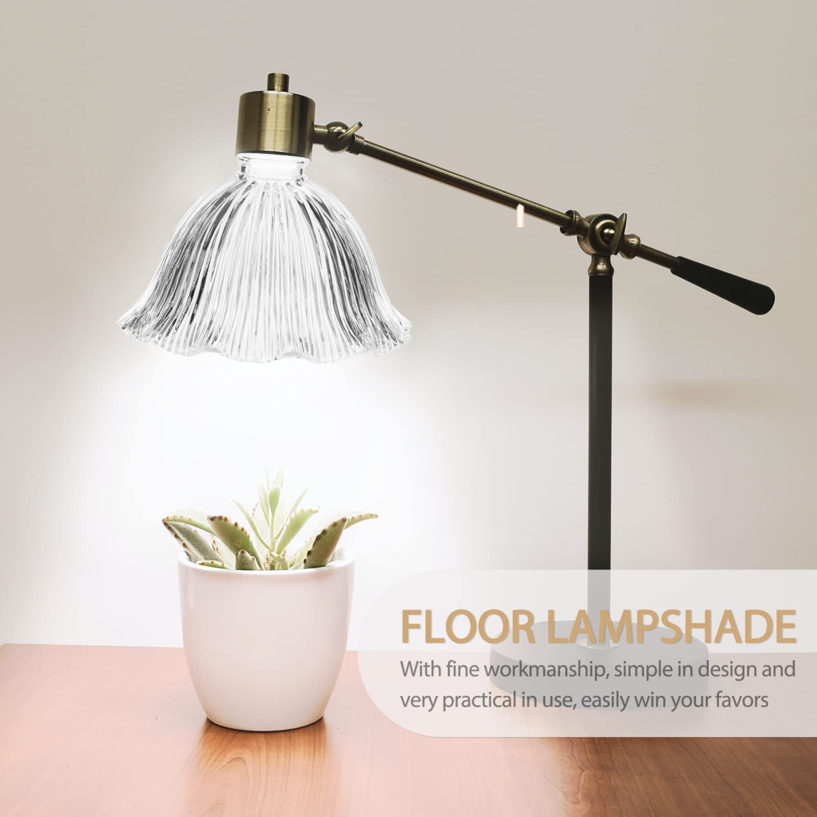 Vintage glazen hanglamp - oker geschulpt - Oplage 1