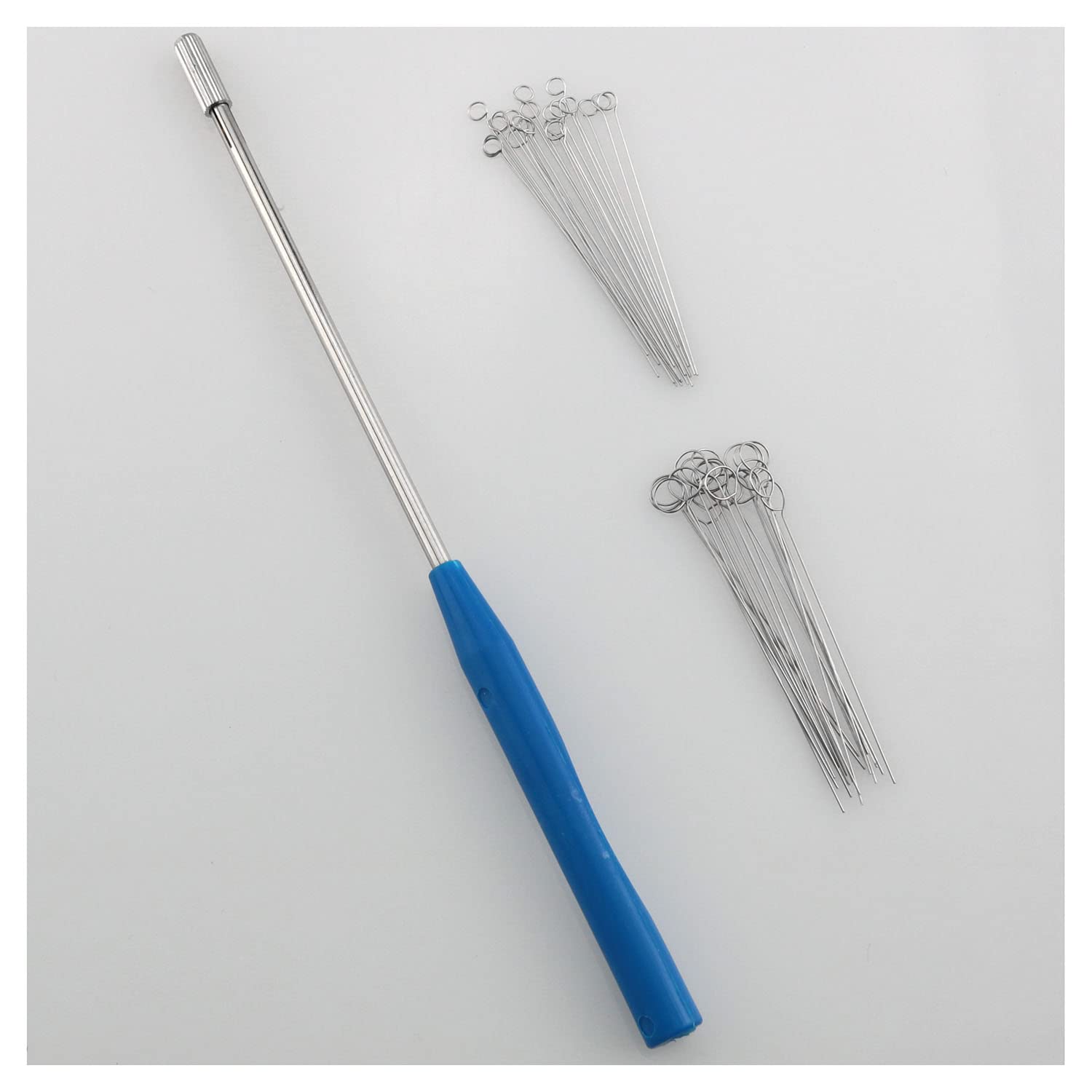 Inoculating Loop Kit Reusable Inoculation Loops with 40 Replaceable Nickel Chromium Alloy Needle Tip Inoculation Rings