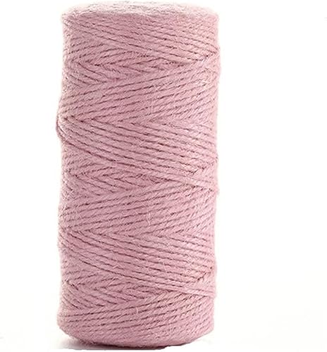Miniatura 8 de Micomon - Cuerda de yute natural de 300 pies, ideal para manualidades, regalo de Navidad, materiales de embalaje industriales, cuerda duradera para