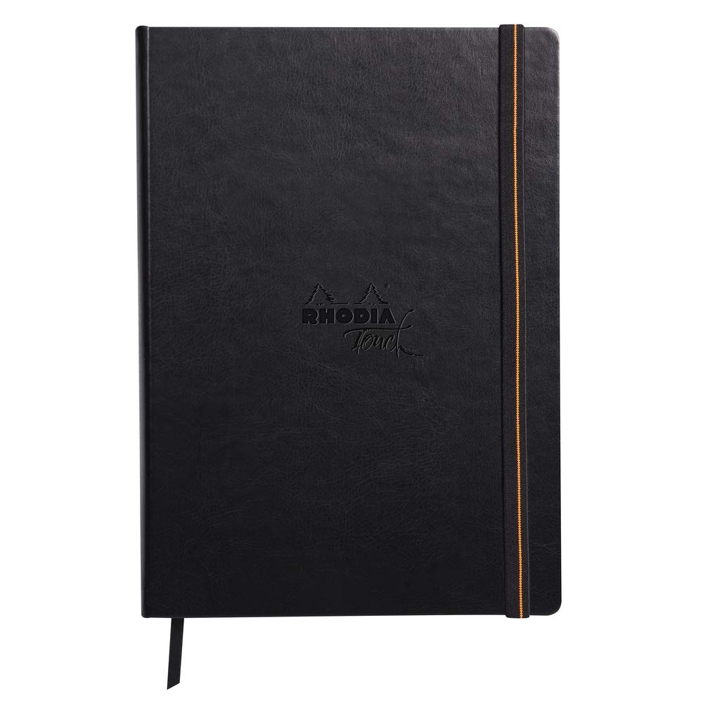 RHODIA TOUCH 116125C - Cahier Rigide Calligrapher Book - A4 - Uni - 64 pages - Papier Clairefontaine Simili Japon Ivoire 250 g/m² - pour le Dessin à l’Encre de Chine et les Travaux Humides