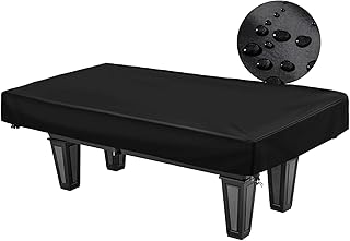 WOMACO 7 8 9 ft Billiard Table Covers Heavy Duty Waterproof 7/8/9 Foot Fitted Pool Table Cover Polyester Fabric for Snooker Billiard Table