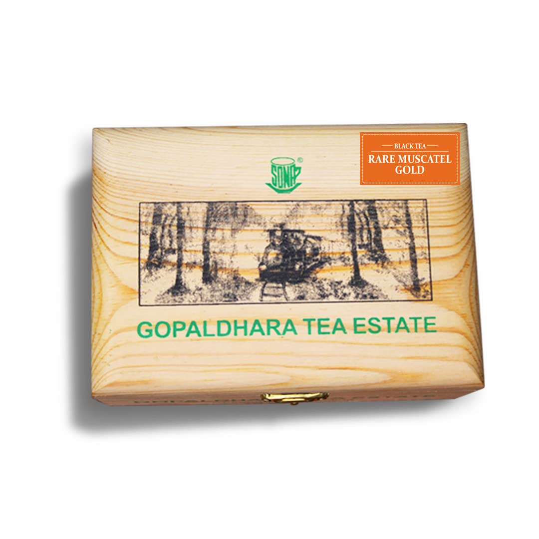See full amazon price history chart for Gopaldhara Darjeeling Tea Rare Muscatel Gold 50g Pine Wood Chestlet - (Royal Series) FTGFOP1 Second Flush Black Tea directly from the Highest Elevation 7000 Feet Gopaldhara Darjeeling Tea Rare Muscatel Gold 50g Pine Wood Chestlet - (Royal Series) FTGFOP1 Second Flush Black Tea directly from the Highest Elevation 7000 Feet (B0BHYZVHNX) Amazon Price History, Amazon Price Tracker