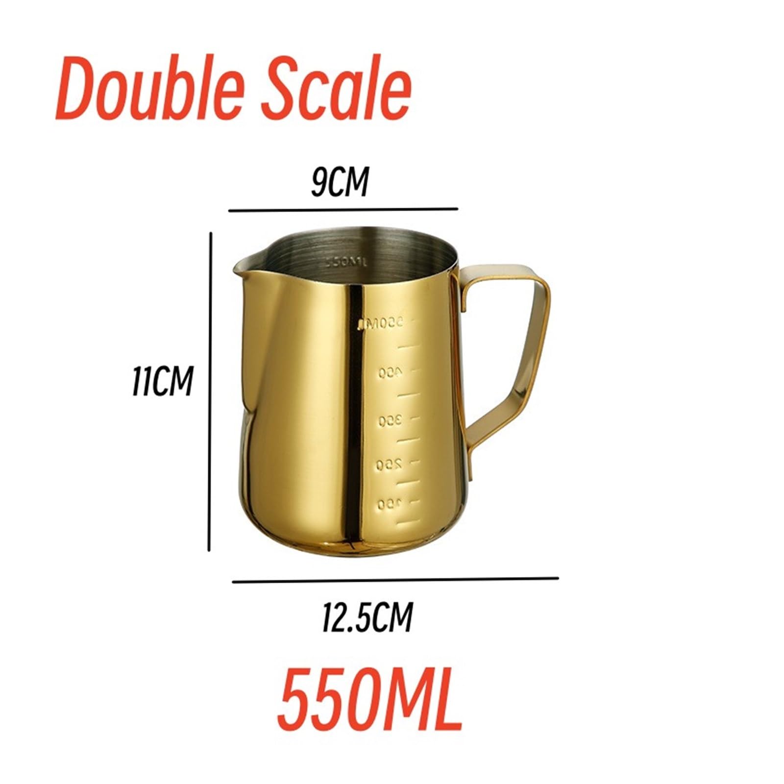 Dzbanek do spieniania mleka ze stali nierdzewnej 900 ml, dzbanek do kawy do cappuccino i espresso, latte, sztuka, narzędzie, trwały dzbanek do spieniania mleka, idealny dla baristów i użytku domowego