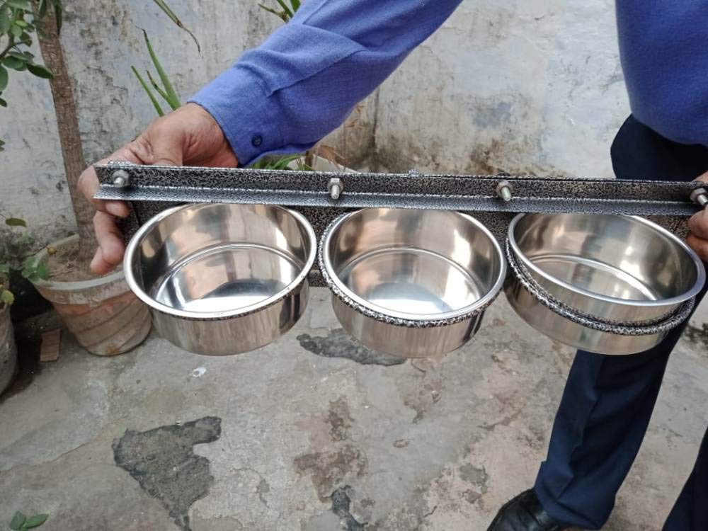 Rotating Birds Seed feeders with 3 Stainless Steel Bowls (5 inch Cups) 591ml (B08DRLFJ61) Amazon Price History, Amazon Price Tracker