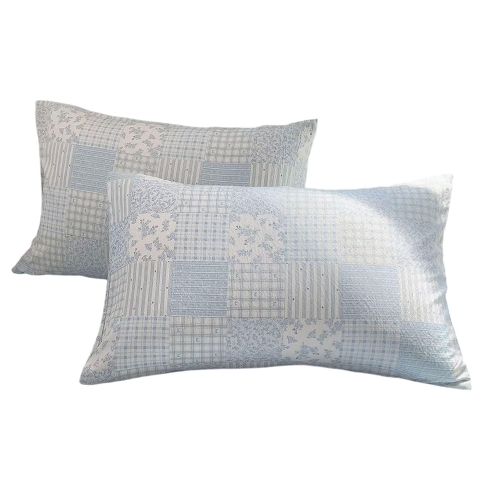 Nucelit Pillow Cover Pack of 2 Sturdy Machine Washable Polyester Double Gauze Pillowcase for Sensitive Skin Breath Pillow Cover