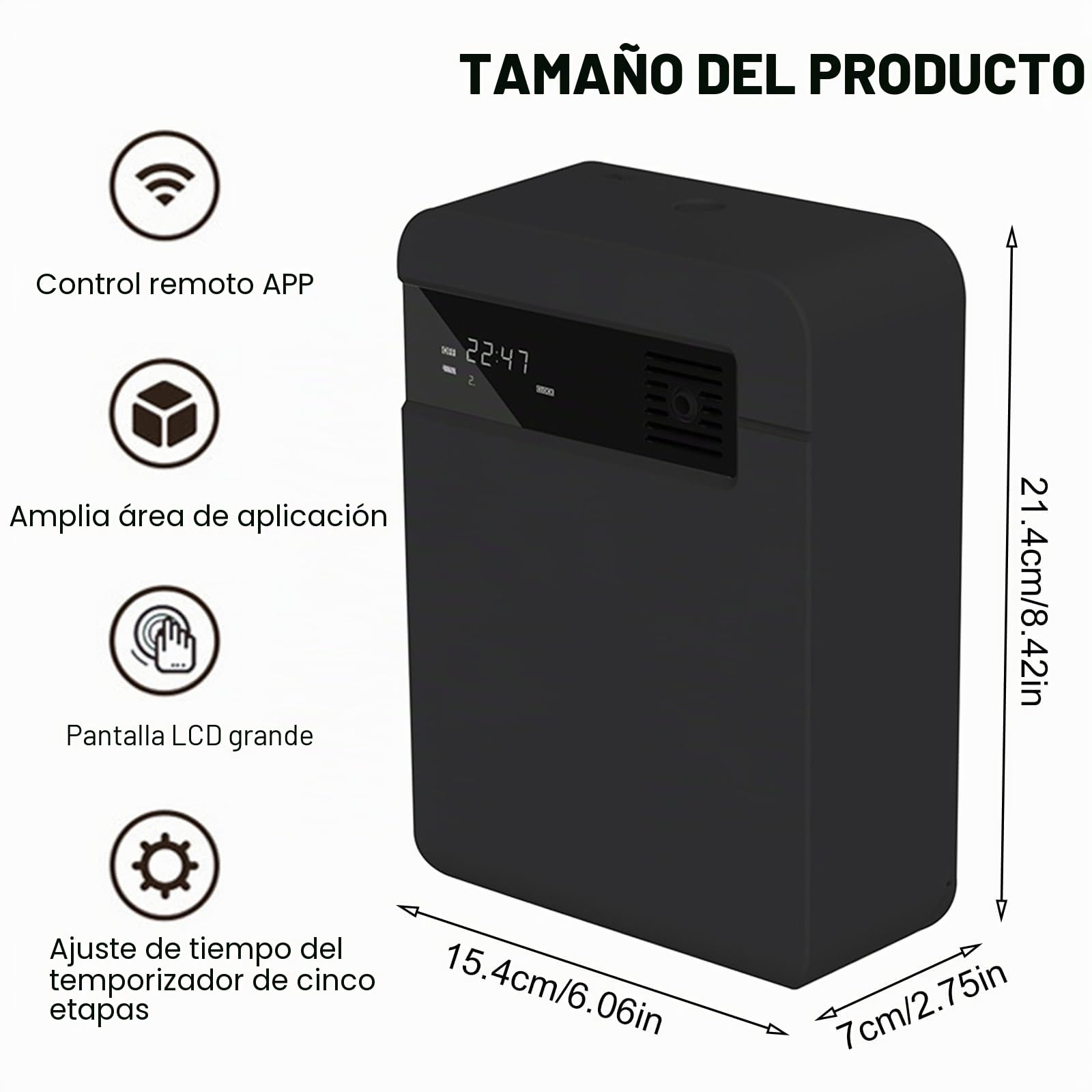 Difusor de perfume Smart Scent Air Machine con tecnología nebulizing para el hogar, Bluetooth & WiFi Difusor de aromaterapia Adecuado para vestíbulo de hotel, pasillo, dormitorio, caja, etc