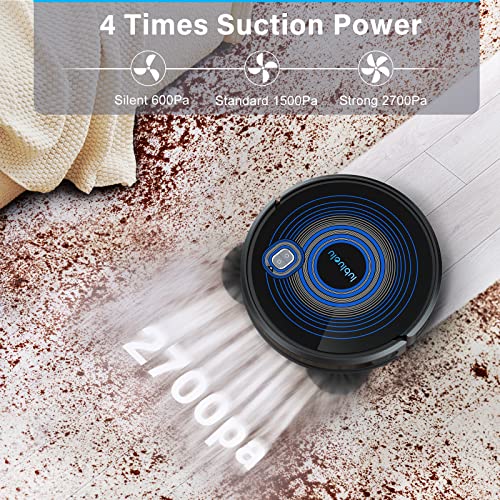 Robot-Aspirador-Lubluelu-2700Pa-Potente-Aspirador-Robot-Inteligente-600ML-Deposito-de-Polvo-WiFiAppAlexa-Controlado-Robot-Aspiradora-Silencioso-de-55-db-para-Suelos-Mascotas-Alfombras