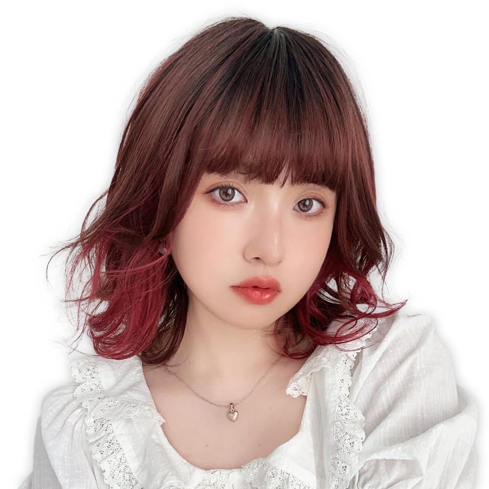 Amazon.co.jp: [ブライトララ] 素肌ウィッグ ウィッグ ショート