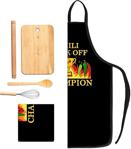 Miniatura 9 de Delantal de cocina para chili, delantales de cocina para mujeres, delantales de regalo para hombres, mujeres, familiares y amigos