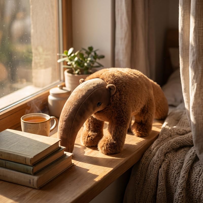 Ameisenbär Plüschtier,Niedliche Ameisenbär Kuscheltier, Stofftiere zum Kuscheln und Spielen,Plüsch Spielzeug Puppe Geburtstag Geschenk für Jungen Mädchen (120cm)