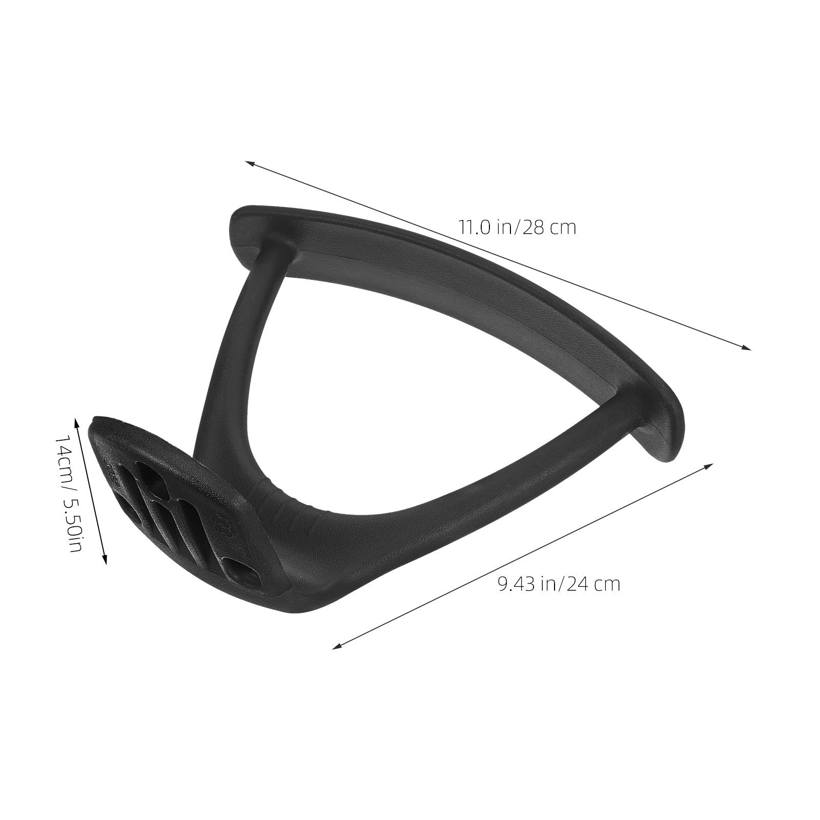 Bracciolo in Plastica Nero per Sedia Ufficio 1 Paio Supporto Resistente per Aumentare Indipendenza e Assistenza a Donne in Gravidanza
