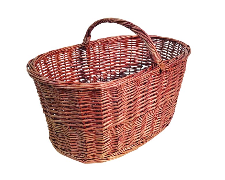 NG NICCOLAI CESTE VIMINI VARI MODELLI E MISURE IDEALI PER FUNGHI O COME PORTALEGNA CON MANICO (PORTALEGNA 42X65X43(H) CM)