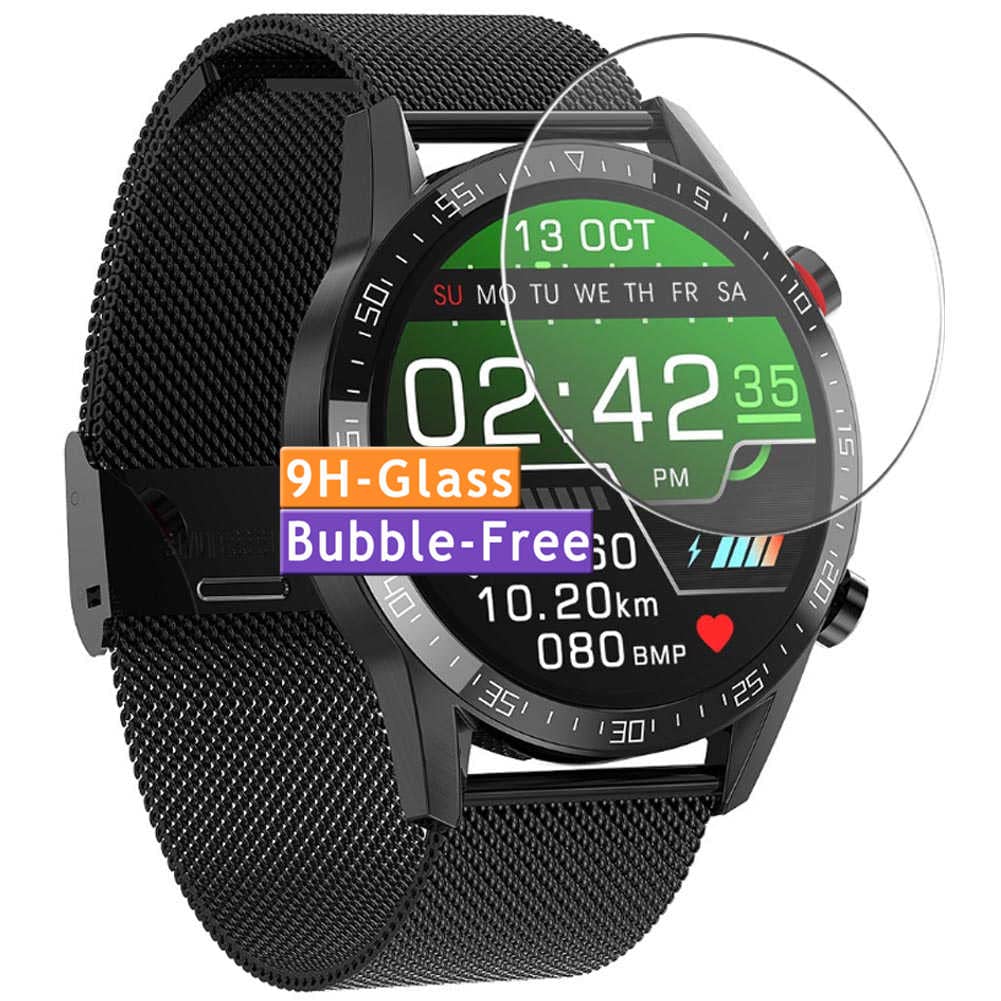 3-Pack Tempered Glass Screen Protector, compatible with AERFA L13 smartwatch Smart Watch 9H Protective Guard Film Protectors