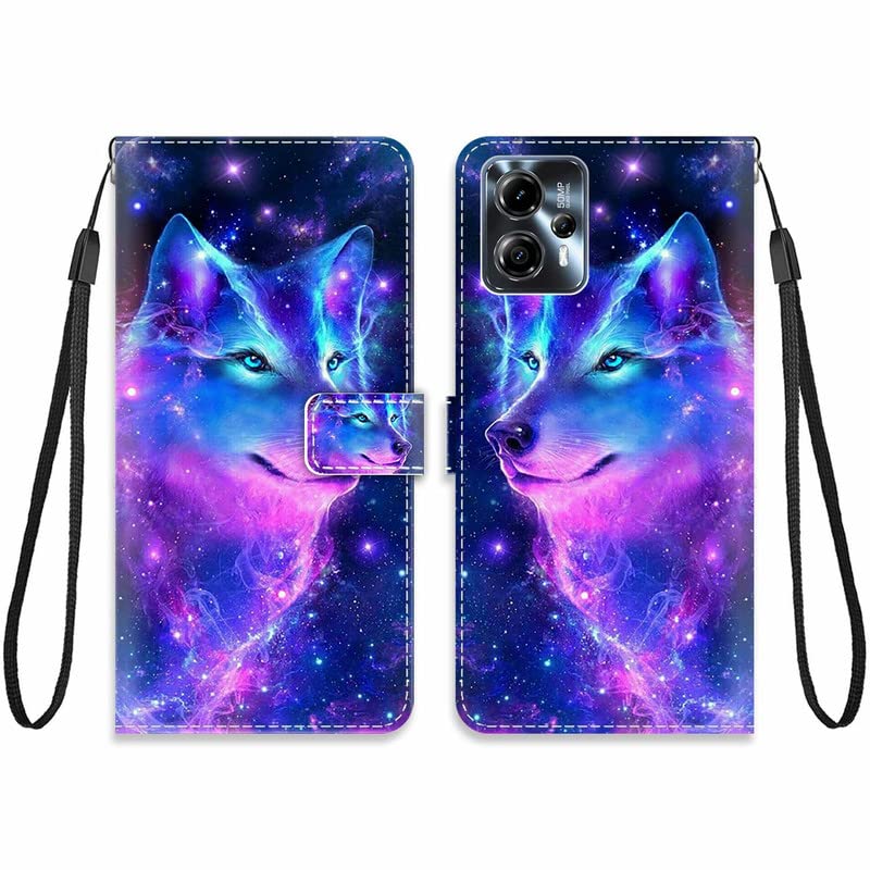 Cover Libro per Motorola Moto G13 / Moto G23 Custodia con Disegni Portafoglio PU Pelle Completa Protettiva Caso Magnetica Flip Wallet Case - Peluche