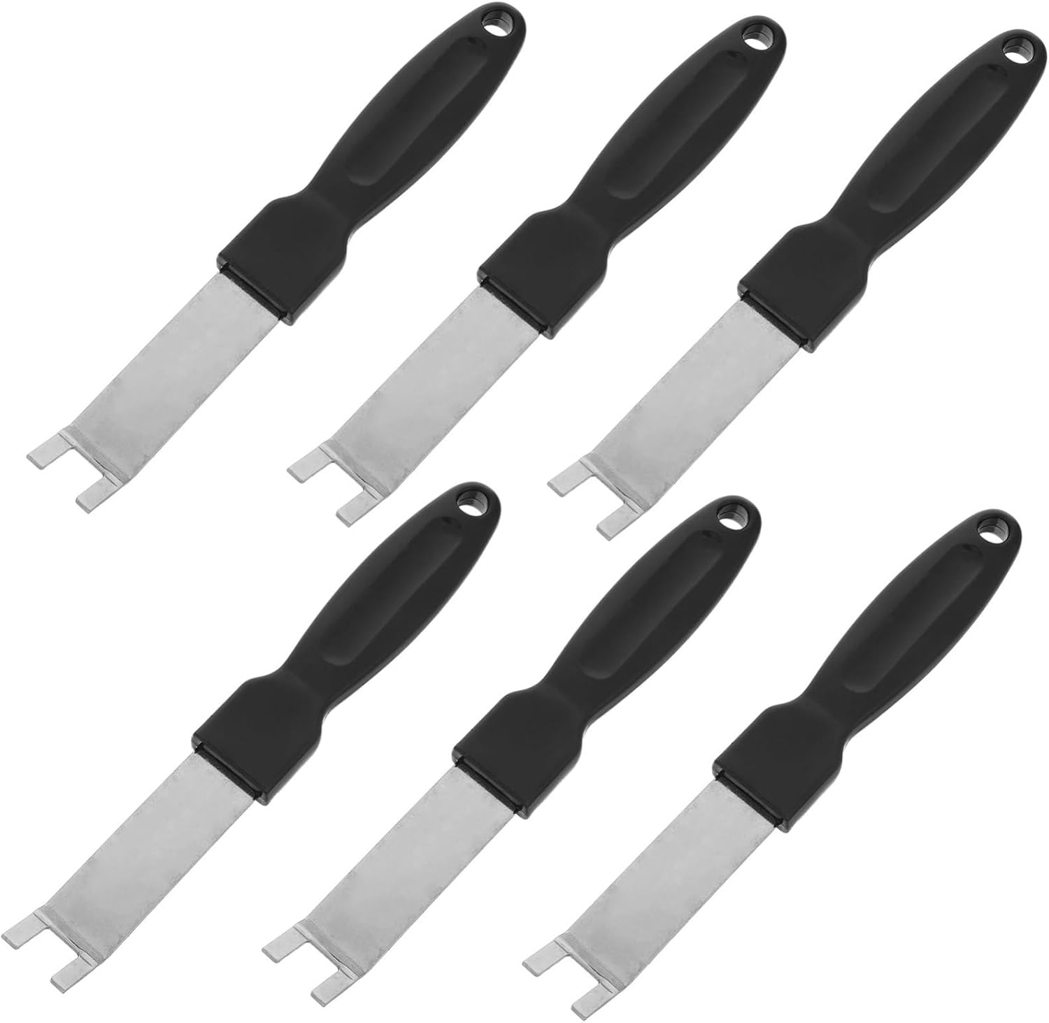 6pcs Grill Grate Lifter Gripper, Stainless Steel Heat-Resistant