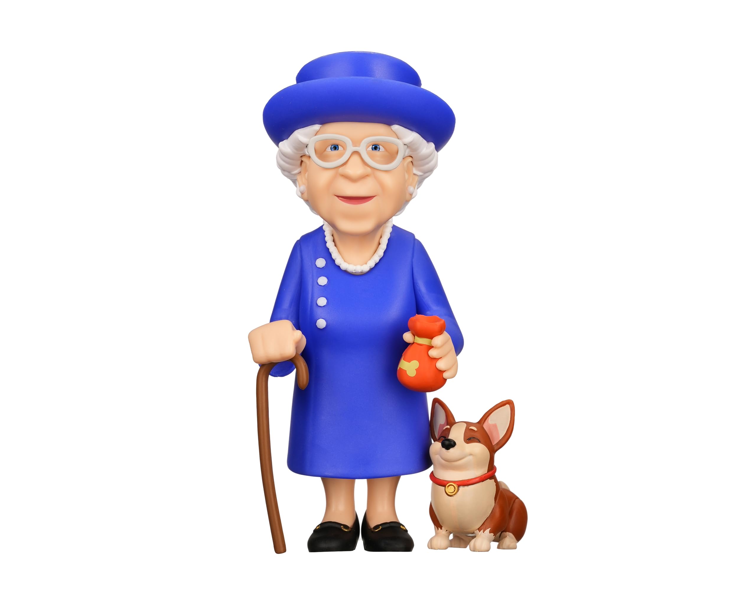 MINIX - Celebrity #26 - Królowa Elżbieta II z jej Corgi - figurka kolekcjonerska 12 cm