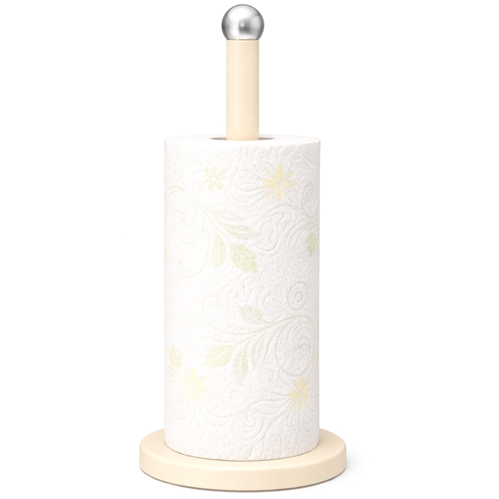 Kitchen Roll Holder Cream Paper Towel Holder Non Slip Base
