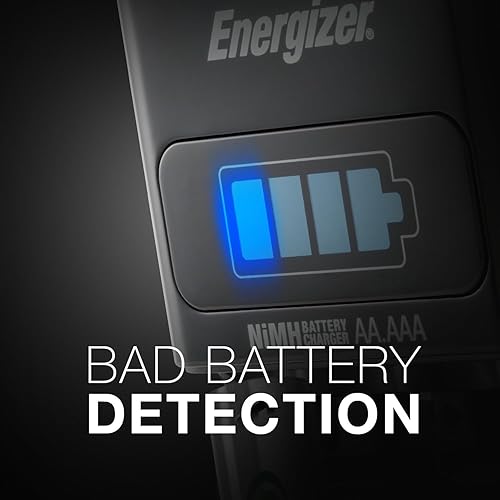 Miniatura 5 de Energizer CH1HRWB-4 - Cargador de pilas AAAAA con 4 pilas AA NiMH recargables carga pilas AA o AAA en 1 hora o menos