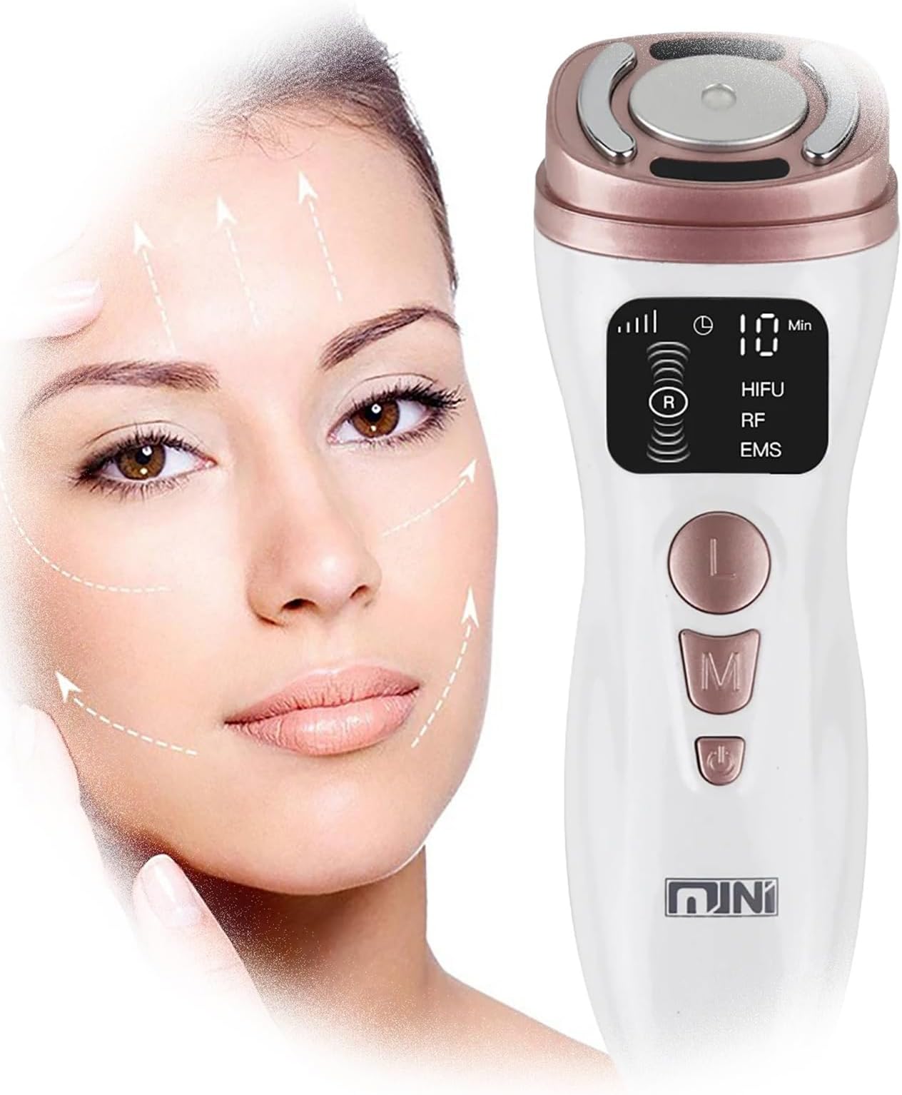 Mini Facial HIFU Machine Face Lifting Anti Wrinkle Beauty Device Skin Care Tools Skin Tightening Machine for Skin Rejuvenation