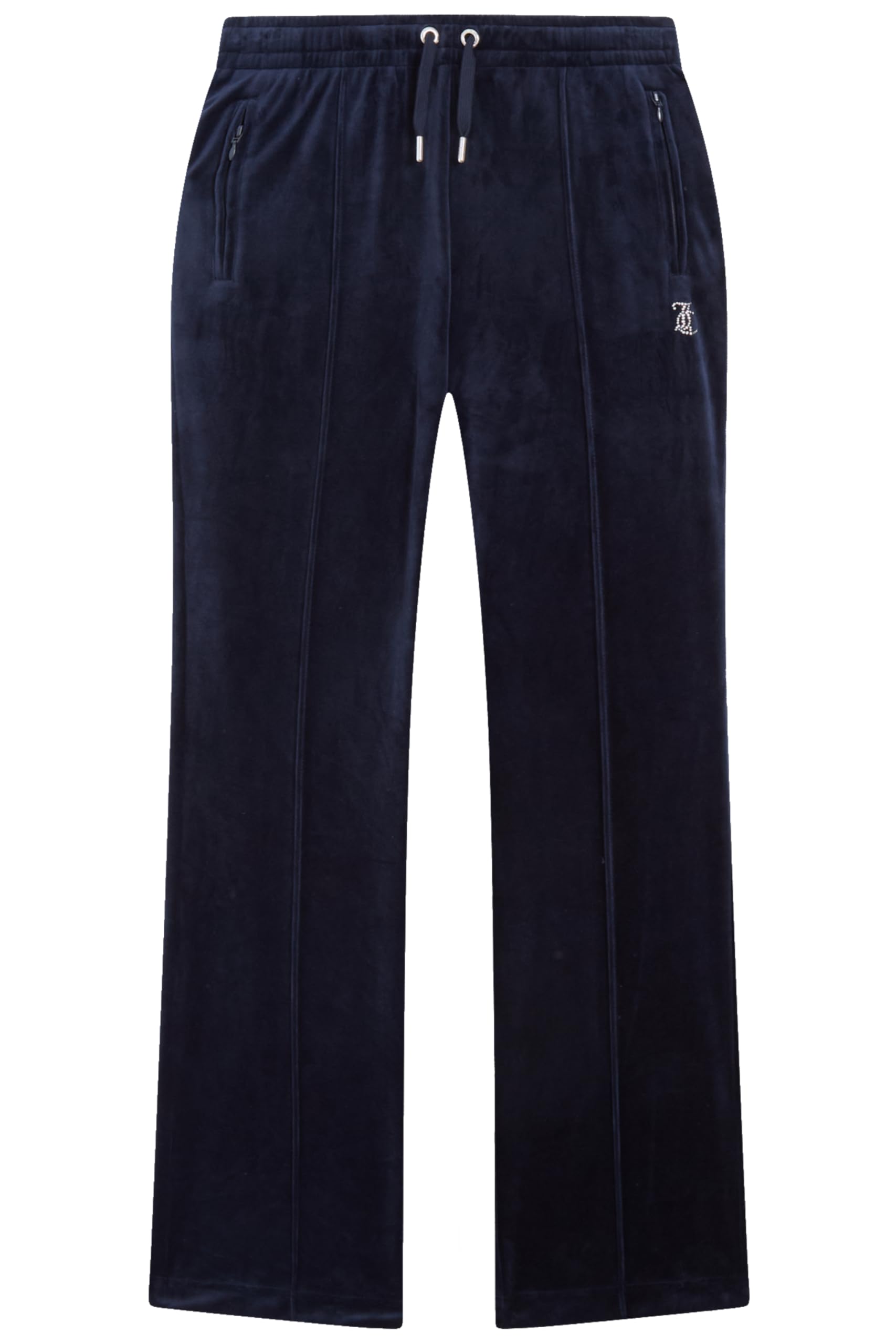 Velour Track Pant with Diamante Branding