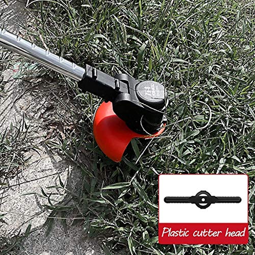 FGHTH Cordless Grass Trimmer Lawn Mower Electric Garden Handheld Strimmer with 48V Lithium-Ion Battery, 8 Blades