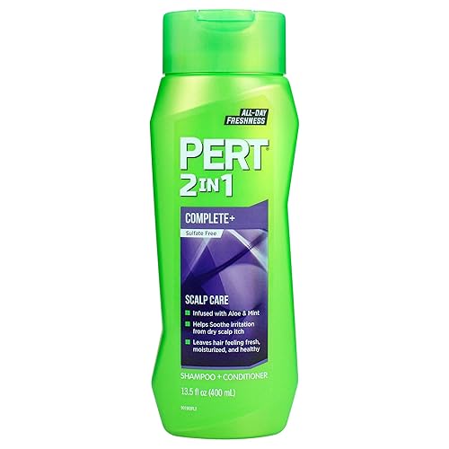 PERT Champú y acondicionador 2 en 1 Complete Plus Scalp Care - Tratamiento de picazón en el cuero cabelludo - Champú y acondicionador sin sulfato
