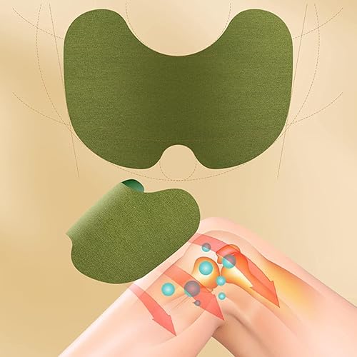 Miniatura 5 de MQ - Parches para la rodilla, 12 parches de calor de máxima resistencia, parches de alivio de rodilla, parches de hierbas de calentamiento de larga