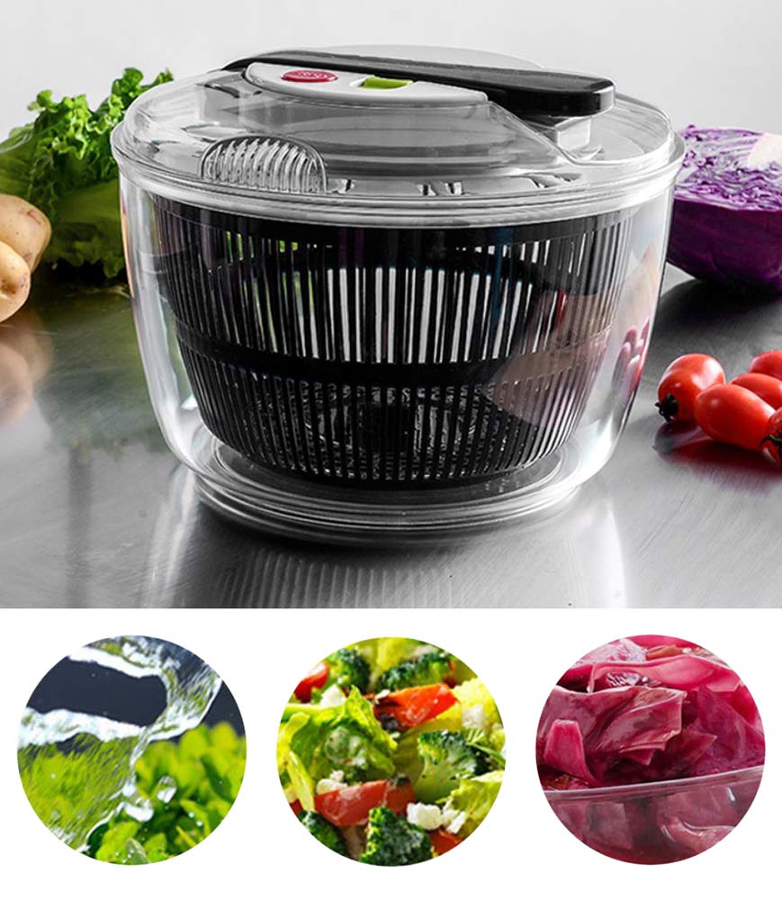 Essoreuse À Salade, 5 litres, Acier Inoxydable