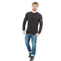 Calvin Klein Jeans Maglietta Maniche Lunghe Uomo Badge Waffle LS Tee Basic
