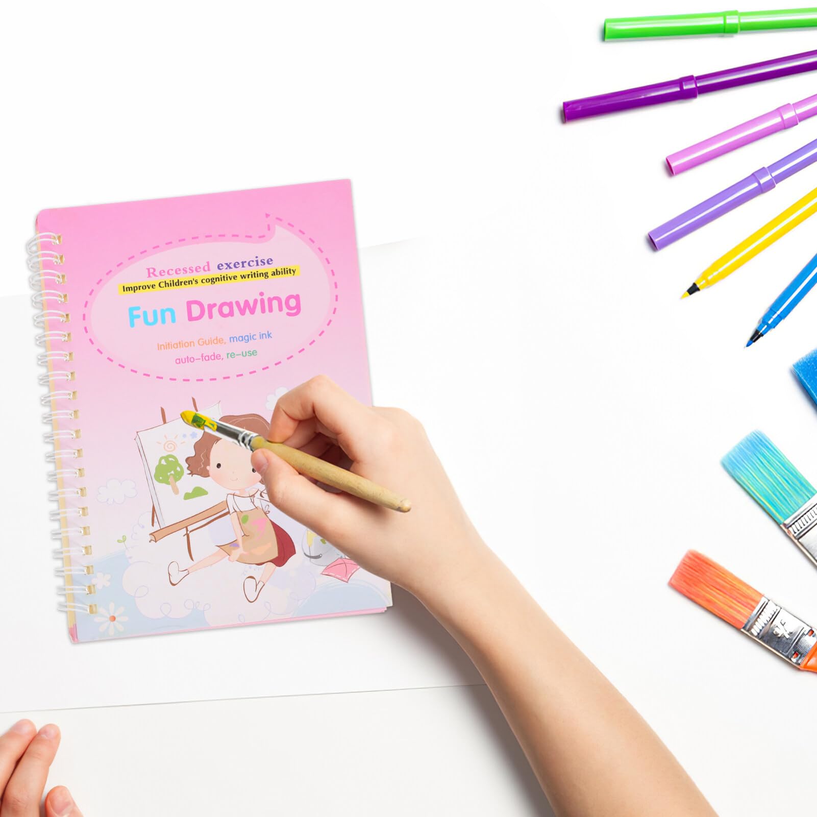 Livre D'écriture Rainurée 1 Set, Papier et Fer, Entraînement