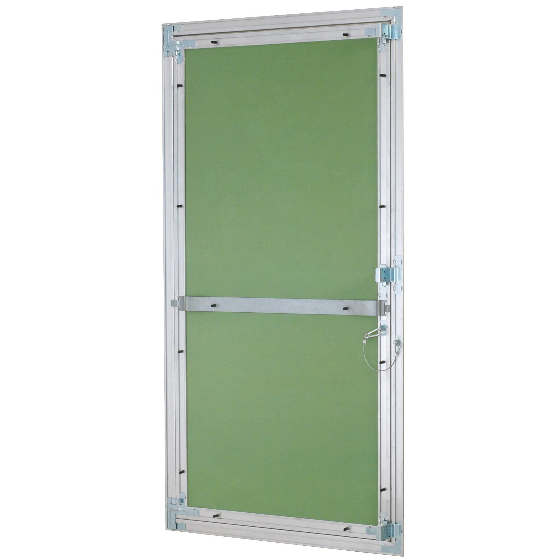 Revisionsklappe Trockenbau 500 x 1000 mm – Revisionstür - Wartungsklappe mit 12,5 mm imprägnierter GK-Einlage und Druckverschluss – aus korrosionsbeständigem Aluminium – befliesbar – MW multi werkzeug