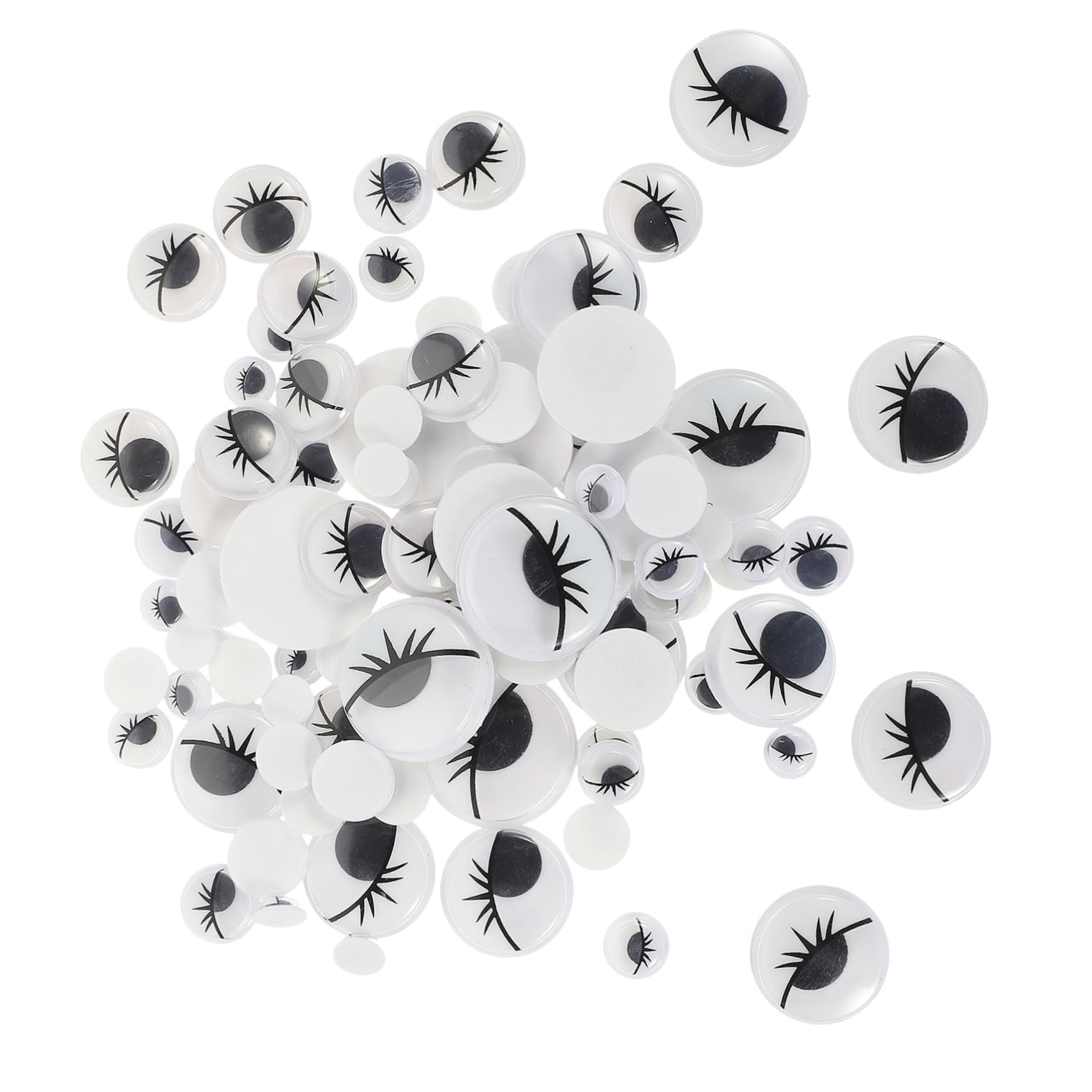 Adesivi Occhi Per Artigianato - 1000 Pezzi Bianchi E Neri, Per Bicchieri, Argilla, Lavoretti Bambini - Foto 9