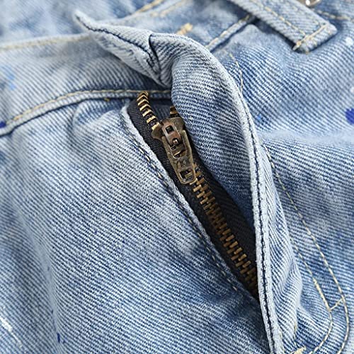 Short en denim taille haute masquant les rondeurs grâce à sa coupe ample à jambe large - 6