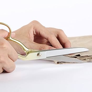 8" Dressmaker's Shears Gold Plated - Tenartis Made In Italy