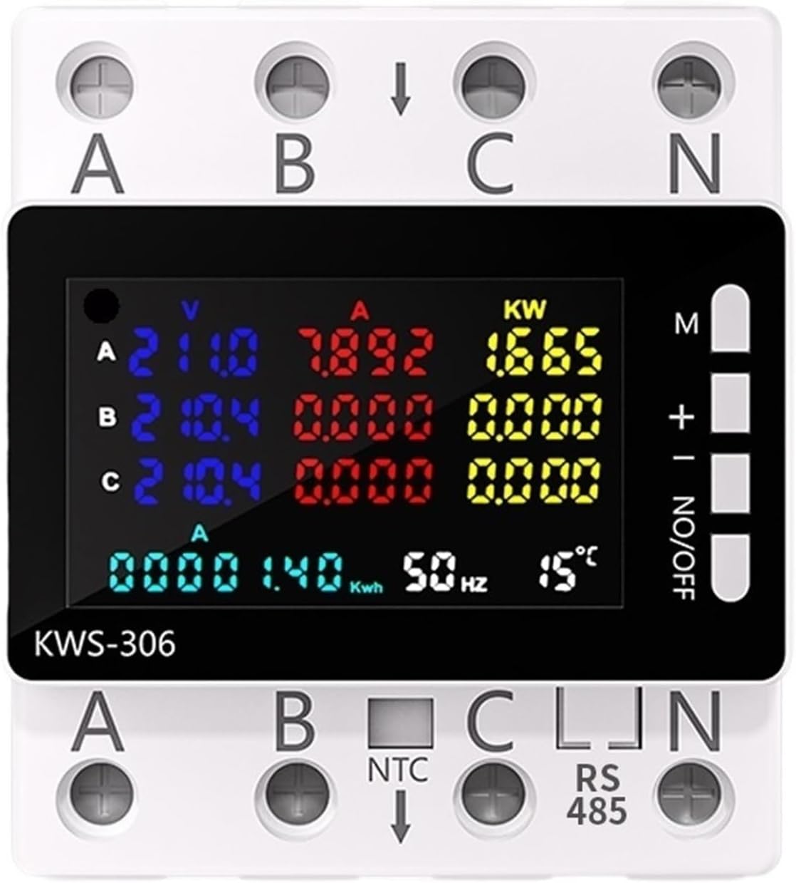 3P power meter over/under voltage protection relay switch KWS-306(GE304)