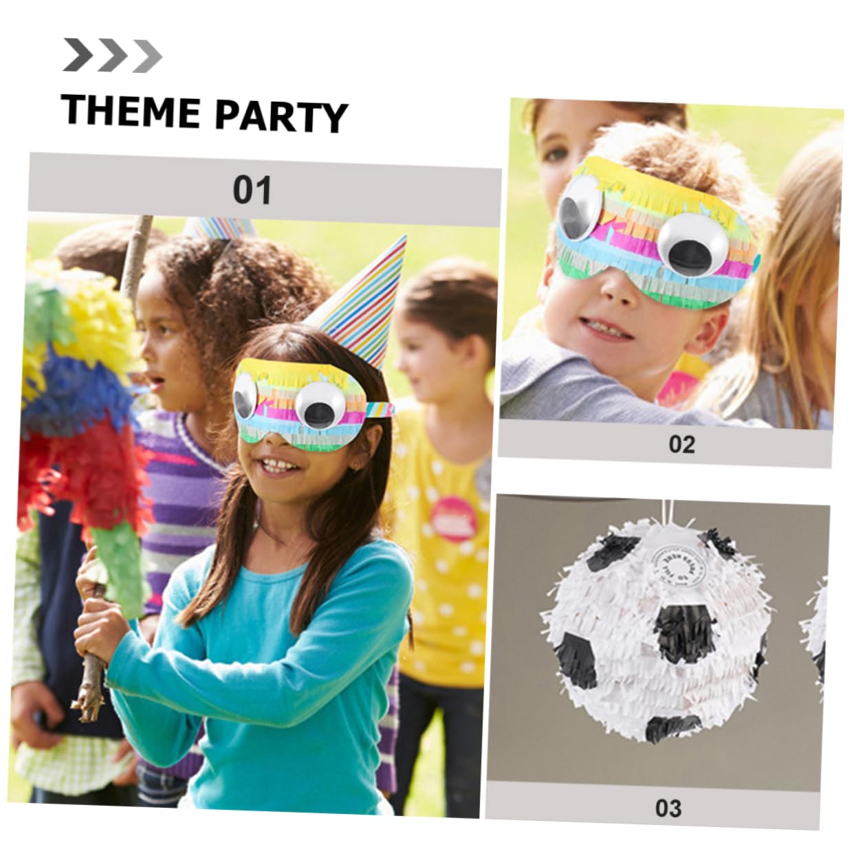 Piñata 1 Juego de Papel de Fútbol para Fiesta de Cumpleaños
