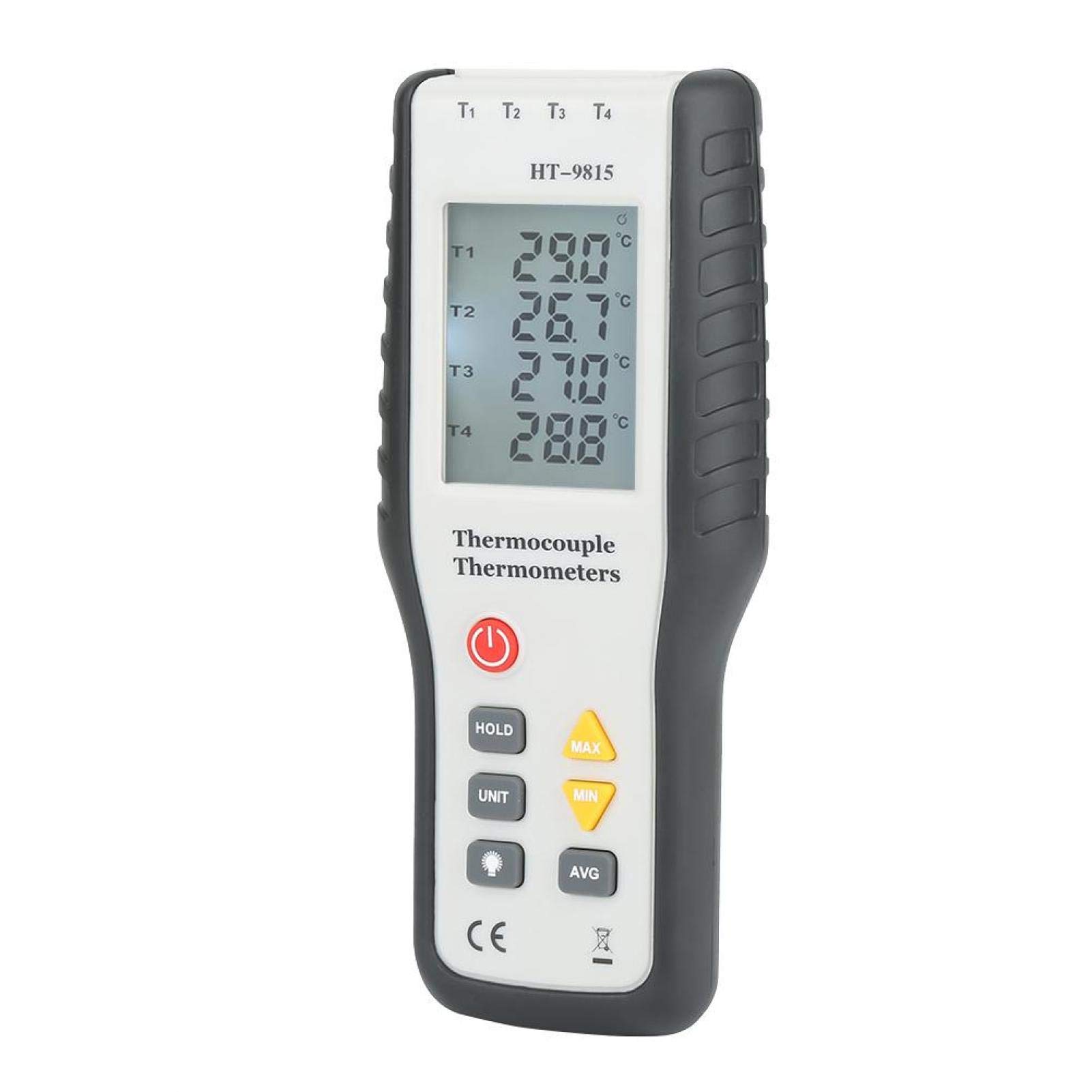HT9815 Termometr dotykowy Termometr powierzchniowy Elektroniczny czterokanałowy termometr z termoparą przemysłową