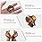 Mini Hair Clips for Women, Girls, Kids - Tiny Octopus Claw Clips for Thin/Medium Thick Hair, 1.5 Inch Matte Nonslip Spider Clips with Gift Box (Black & Brown)
