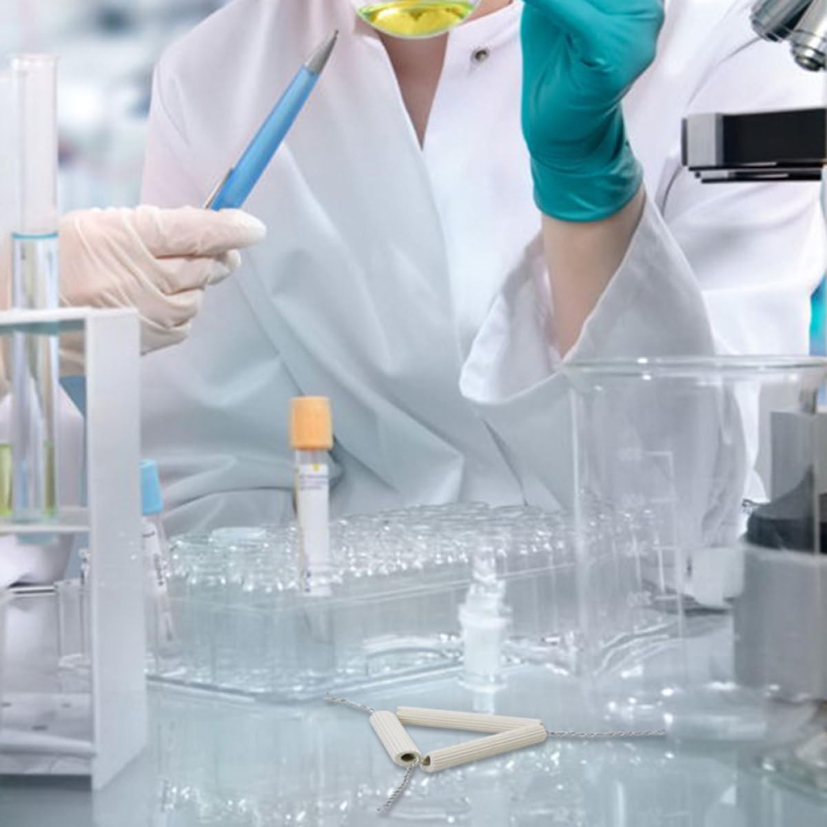 3 Stück Tiegelgestell Dreieck aus Hitzebeständigem Ton für Laborexperimente Praktische Tiegelstütze für Chemieunterricht und Experimentelle Anwendungen