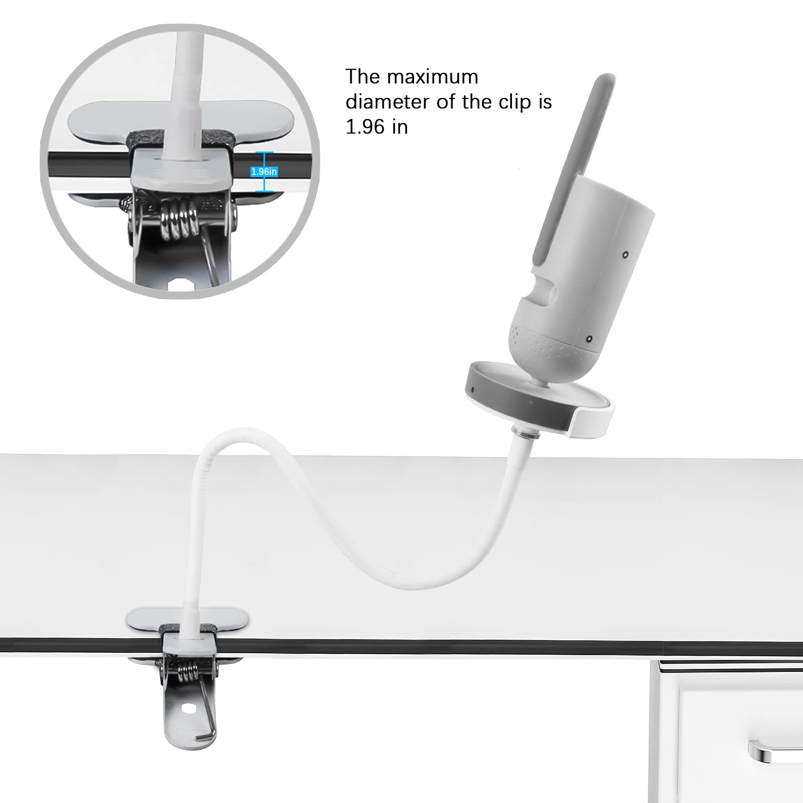 HOLACA Babyphone SCD923/26, SCD921/26, SCD643/26, SCD973/26, SCD973/26, supporto clip