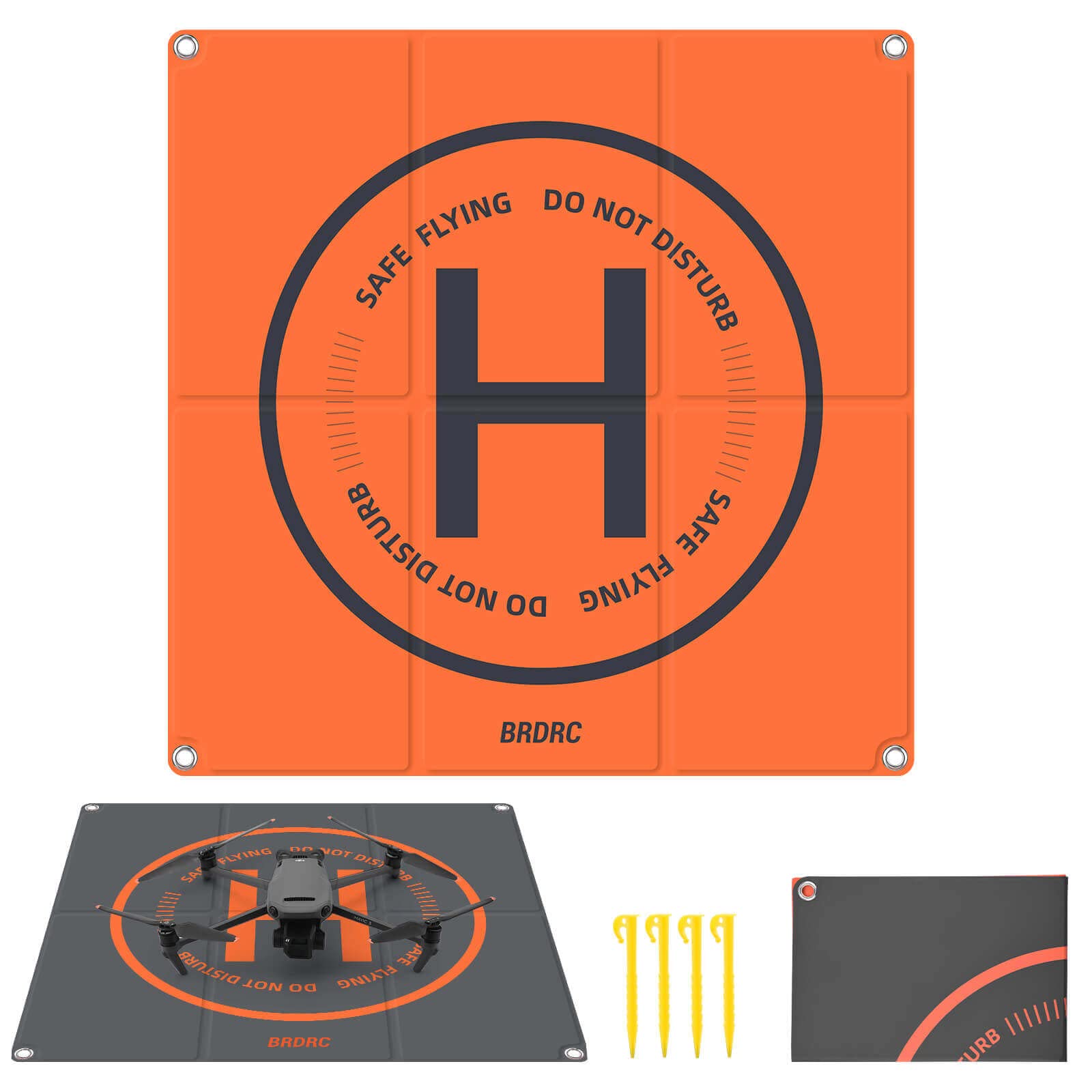 HeiyRCBRDRC Drone Landing Pad for DJI Mini 3 Pro,25.5-inch Universal Foldable Helipad for DJI Avata 2/Mini 4 Pro/Air 3/Air 2S/Mini 2/Mavic 3 Pro/Mavic 3/DJI FPV/Ruko/Autel Accessory