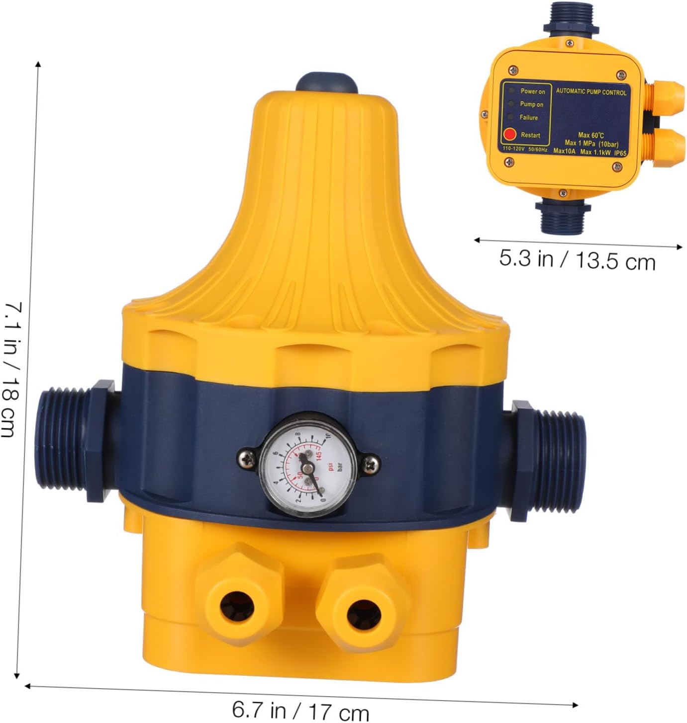 Smart Automatic Water Pump Pressure Controller 110V Electronic Pump Control Automatic Pressure Regulation for Irrigation Accessories