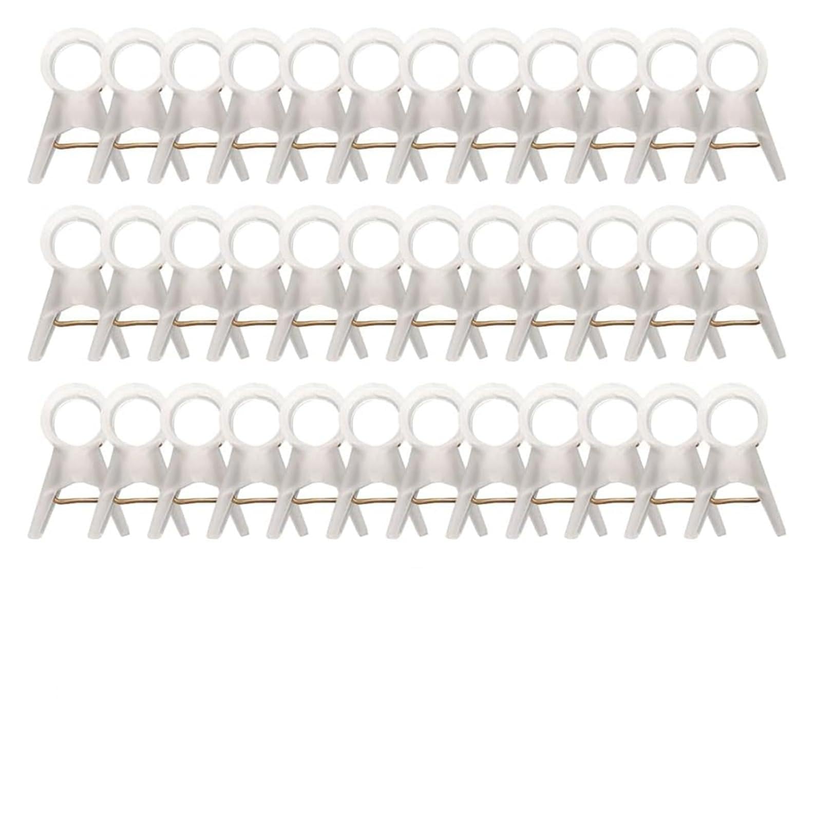 Ziubmvdyc Clear 18Mm Garden Plant Clips, Plant Support Clips Multicolor 18Mm 30Mm Tomato Trellis(Clear 18Mm)